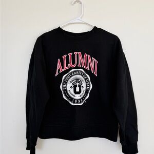 University of Utah Champion Black Alumni Crewneck Sweatshirt